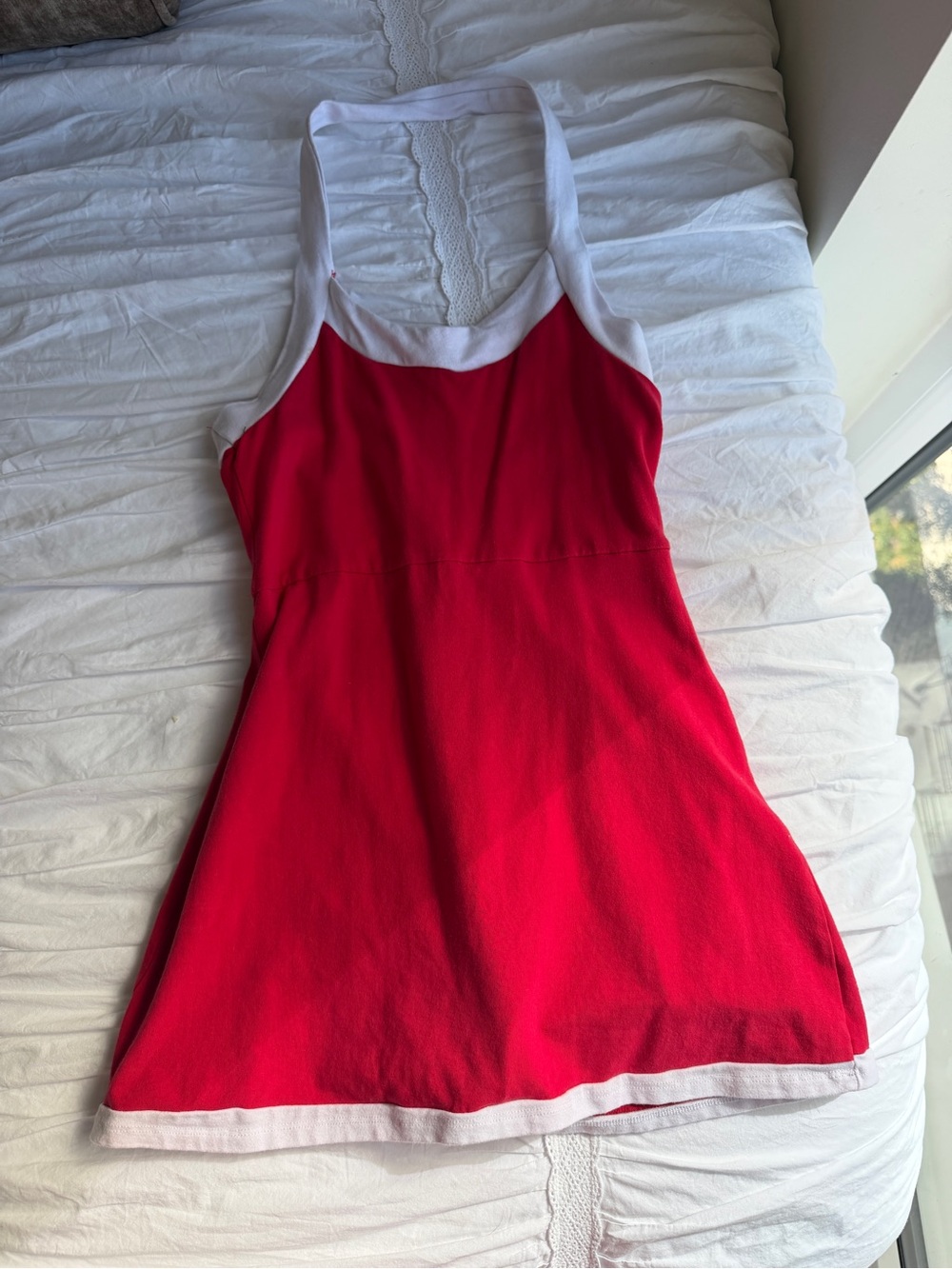 Urban Outfitters Red Tank Dress with White Trim